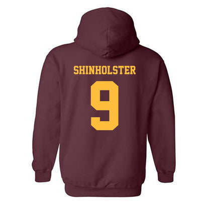 Minnesota - NCAA Men's Basketball : Kai Shinholster - Classic Fashion Shersey Hooded Sweatshirt-1