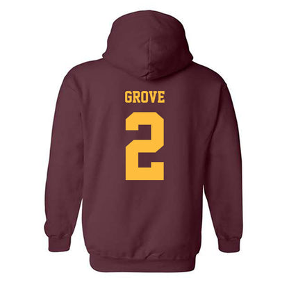 Minnesota - NCAA Men's Basketball : Grayson Grove - Classic Fashion Shersey Hooded Sweatshirt-1