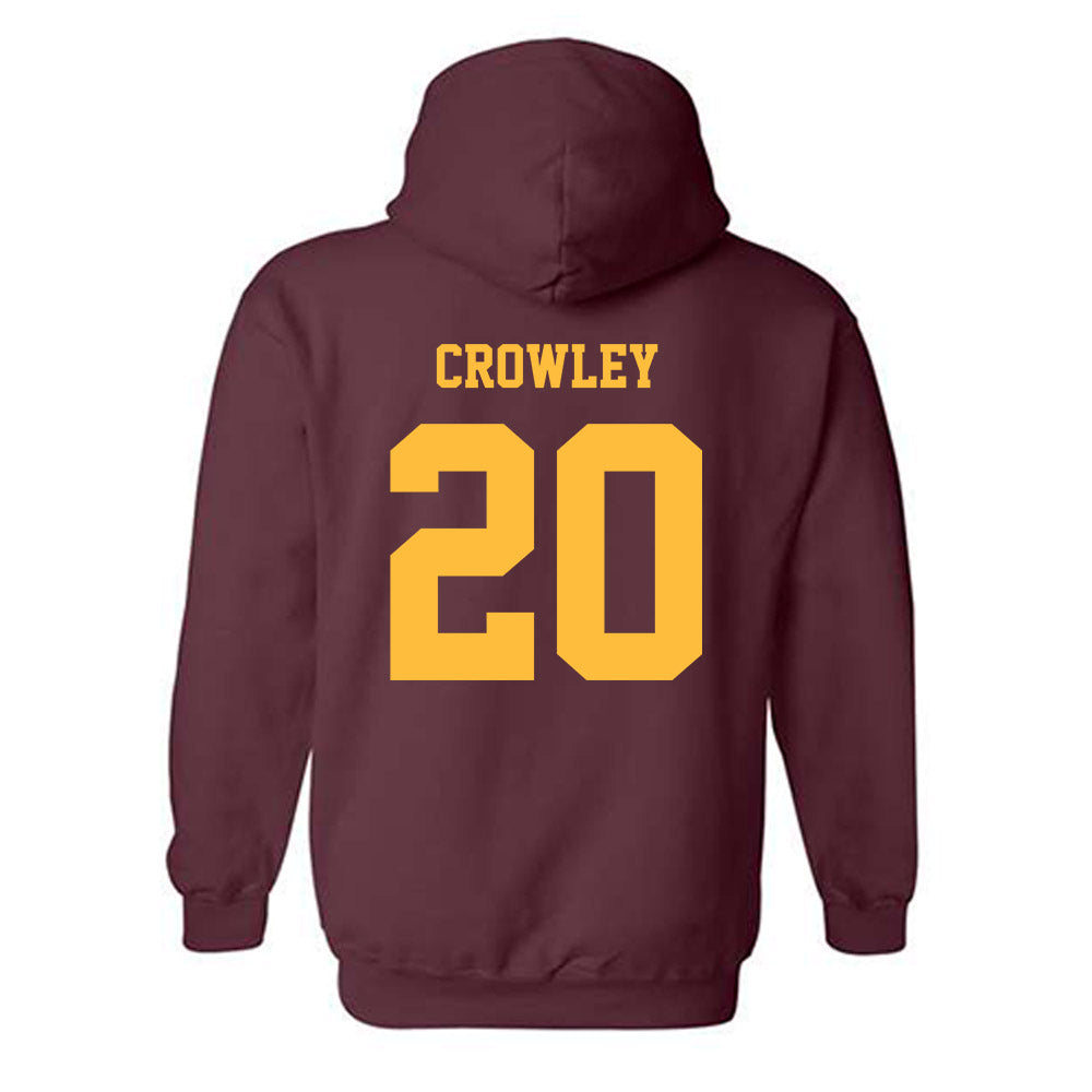 Minnesota - NCAA Men's Ice Hockey : Mike Crowley - Classic Fashion Shersey Hooded Sweatshirt