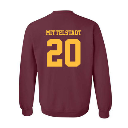 Minnesota - NCAA Men's Ice Hockey : Luke Mittelstadt - Classic Fashion Shersey Crewneck Sweatshirt-1