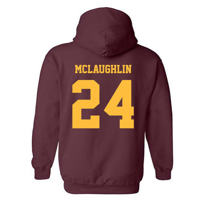Minnesota - NCAA Men's Ice Hockey : Finn McLaughlin - Classic Fashion Shersey Hooded Sweatshirt-1