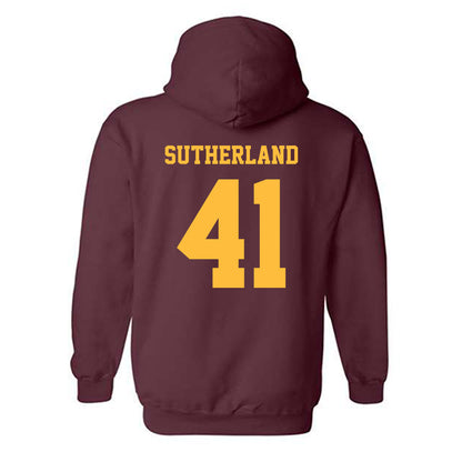Minnesota - NCAA Baseball : Charlie Sutherland - Classic Fashion Shersey Hooded Sweatshirt-1