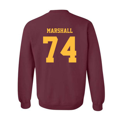 Minnesota - NCAA Football : Marcellus Marshall - Classic Fashion Shersey Crewneck Sweatshirt-1