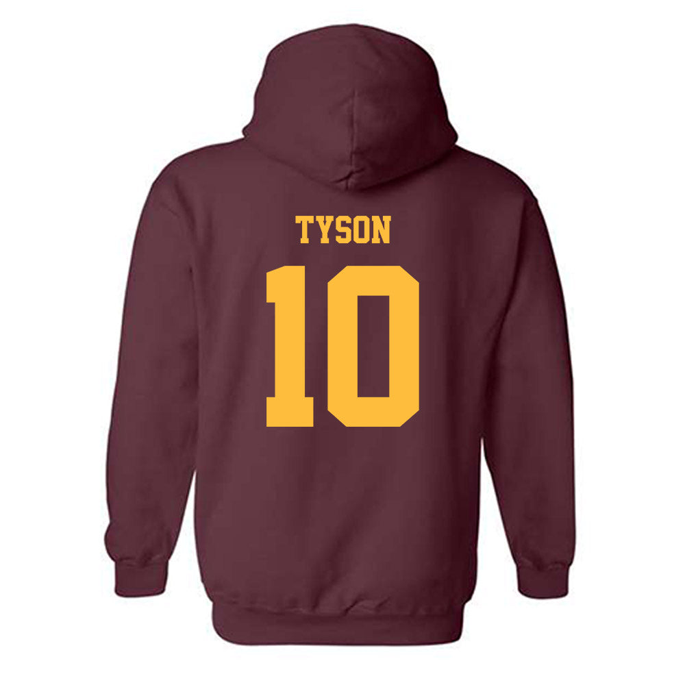 Minnesota - NCAA Men's Basketball : Cade Tyson - Classic Fashion Shersey Hooded Sweatshirt-1