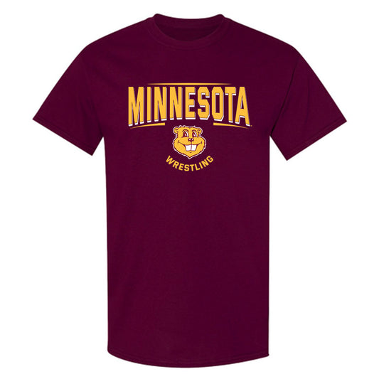 Minnesota - NCAA Wrestling : Quincy Hulverson - Classic Fashion Shersey T-Shirt-0