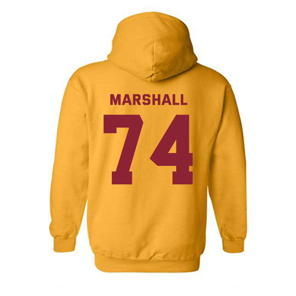 Minnesota - NCAA Football : Marcellus Marshall - Sports Shersey Hooded Sweatshirt-1