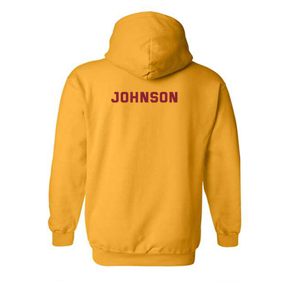 Minnesota - NCAA Women's Gymnastics : Seria Johnson - Sports Shersey Hooded Sweatshirt-1