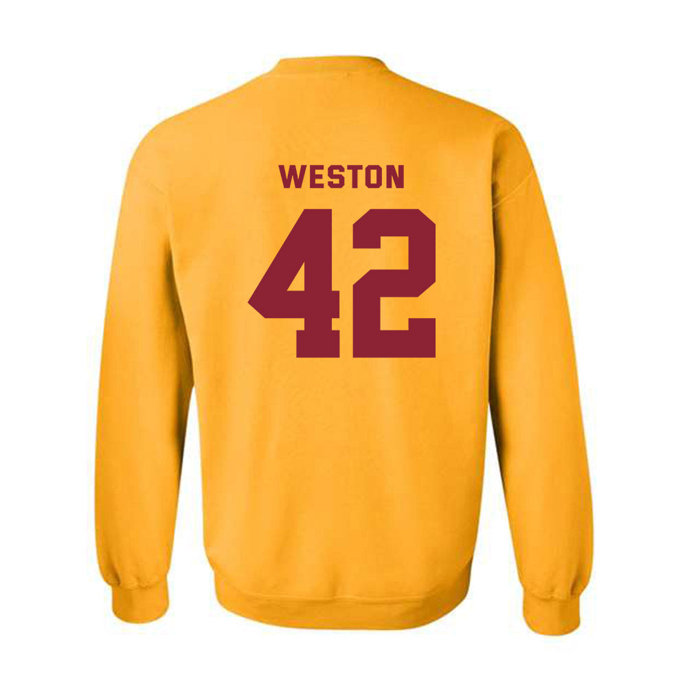Minnesota - NCAA Football : Tom Weston - Sports Shersey Crewneck Sweatshirt-1
