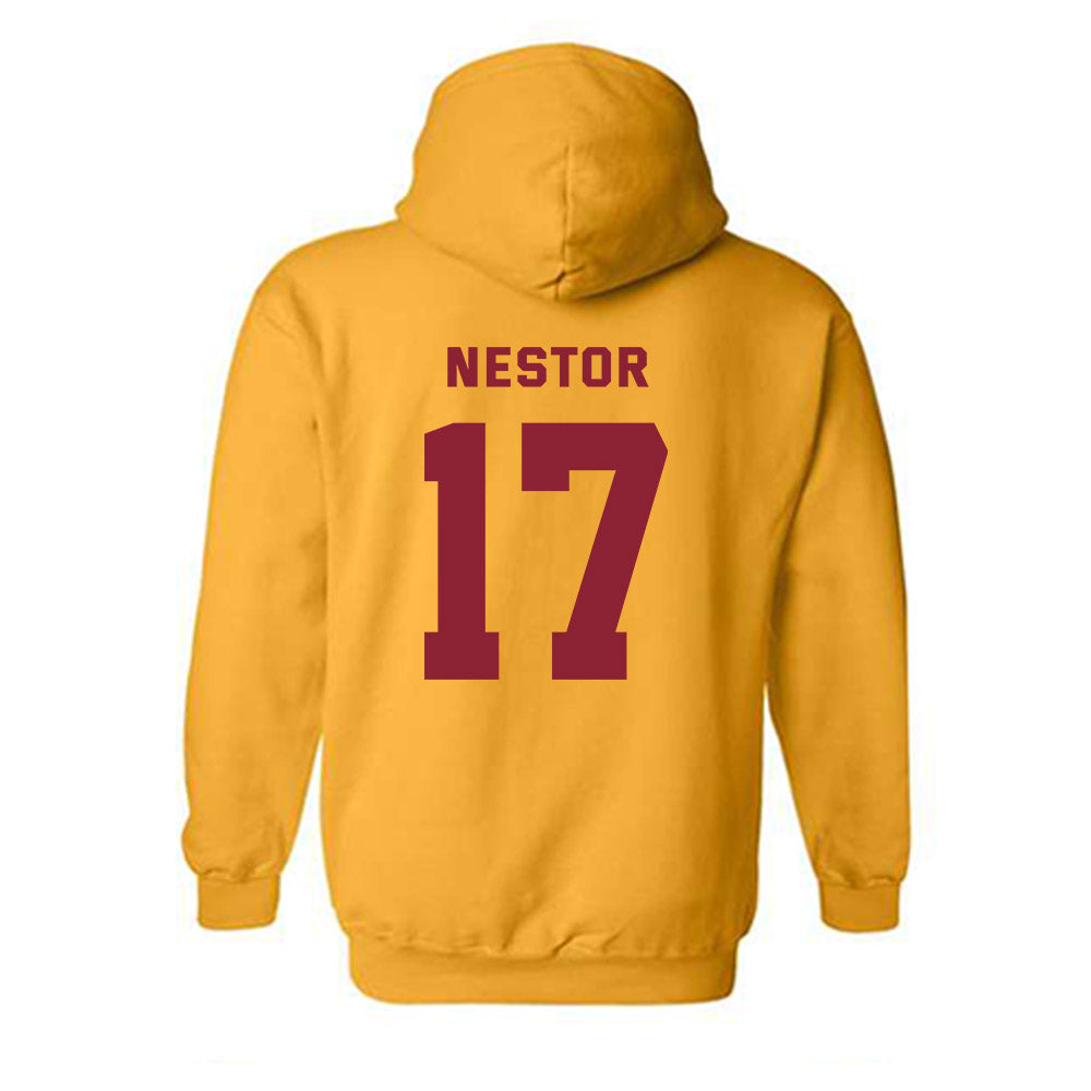 Minnesota - NCAA Football : John Nestor - Sports Shersey Hooded Sweatshirt-1