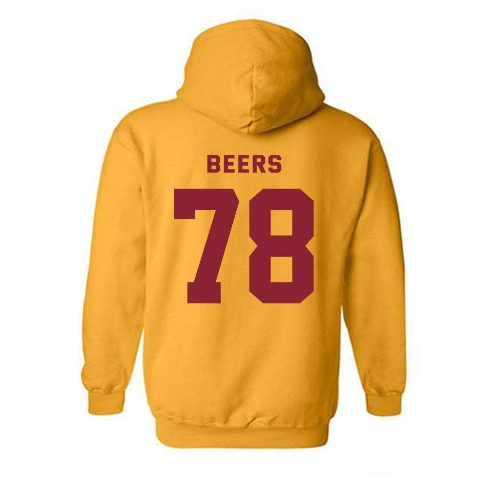 Minnesota - NCAA Football : Ashton Beers - Sports Shersey Hooded Sweatshirt-1