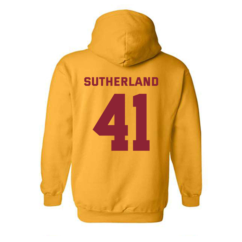 Minnesota - NCAA Baseball : Charlie Sutherland - Sports Shersey Hooded Sweatshirt-1