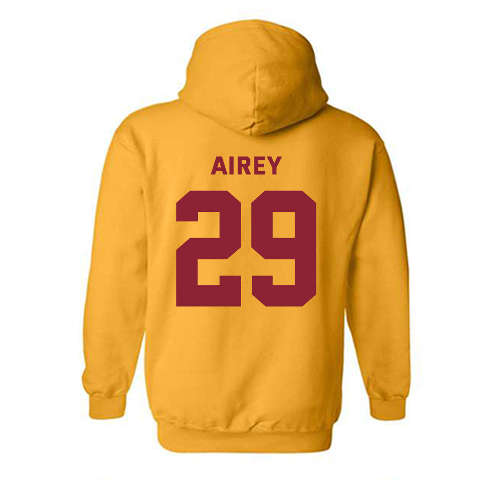 Minnesota - NCAA Men's Ice Hockey : Nathan Airey - Sports Shersey Hooded Sweatshirt-1