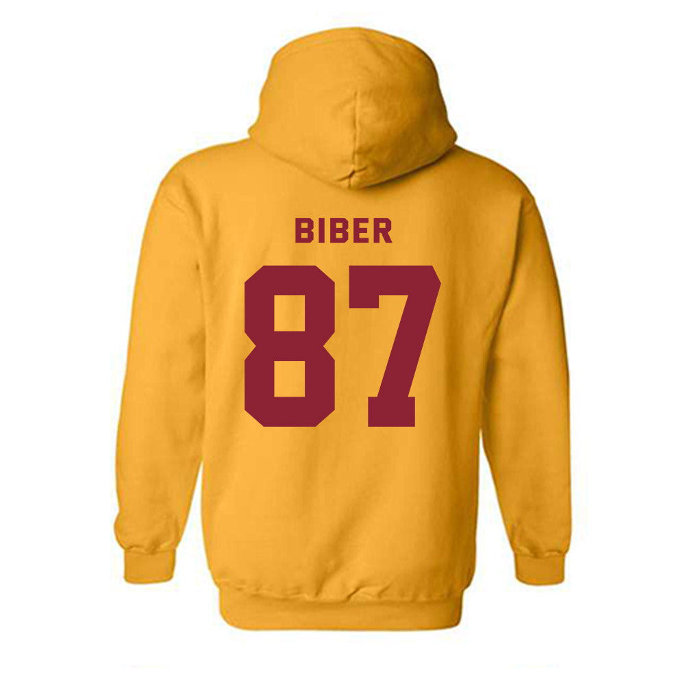 Minnesota - NCAA Football : Drew Biber - Sports Shersey Hooded Sweatshirt-1