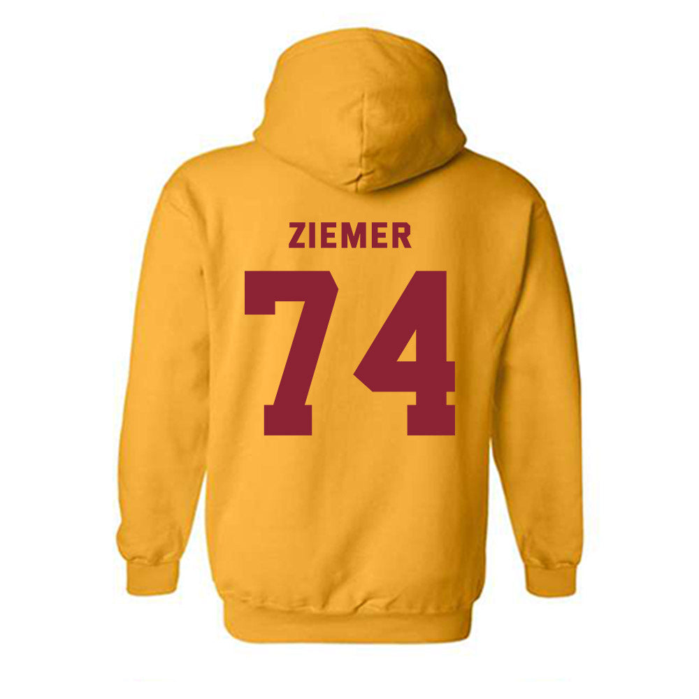 Minnesota - NCAA Men's Ice Hockey : Brodie Ziemer - Sports Shersey Hooded Sweatshirt-1