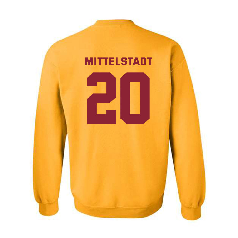 Minnesota - NCAA Men's Ice Hockey : Luke Mittelstadt - Sports Shersey Crewneck Sweatshirt-1