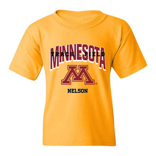 Minnesota - NCAA Men's Track & Field : Tony Nelson - Sports Shersey Youth T-Shirt-0