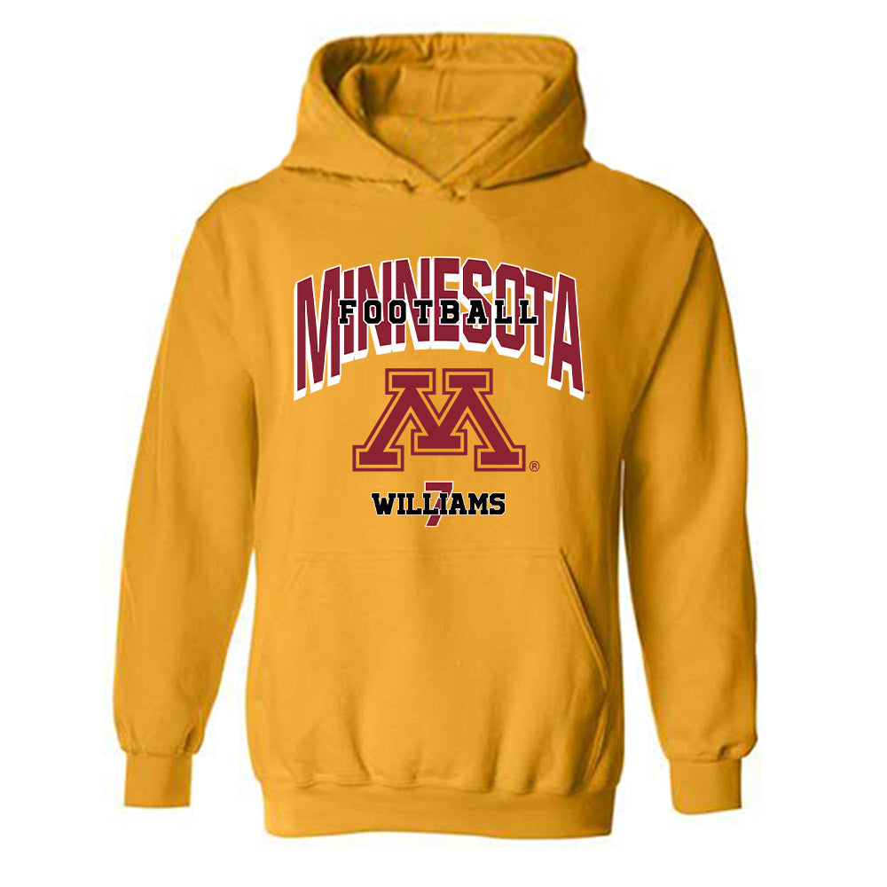 Minnesota - NCAA Football : Tyler Williams - Sports Shersey Hooded Sweatshirt