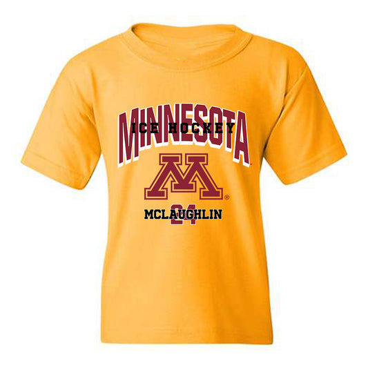 Minnesota - NCAA Men's Ice Hockey : Finn McLaughlin - Sports Shersey Youth T-Shirt-0