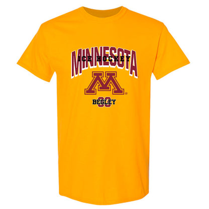 Minnesota - NCAA Men's Ice Hockey : Axel Begley - Sports Shersey T-Shirt-0