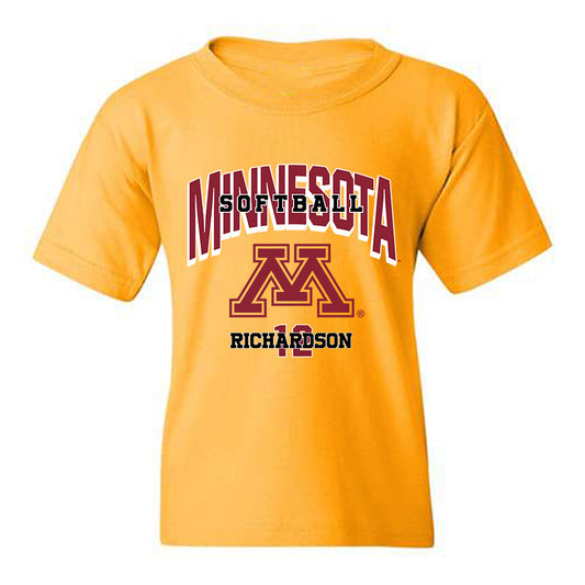 Minnesota - NCAA Softball : Macy Richardson - Sports Shersey Youth T-Shirt-0