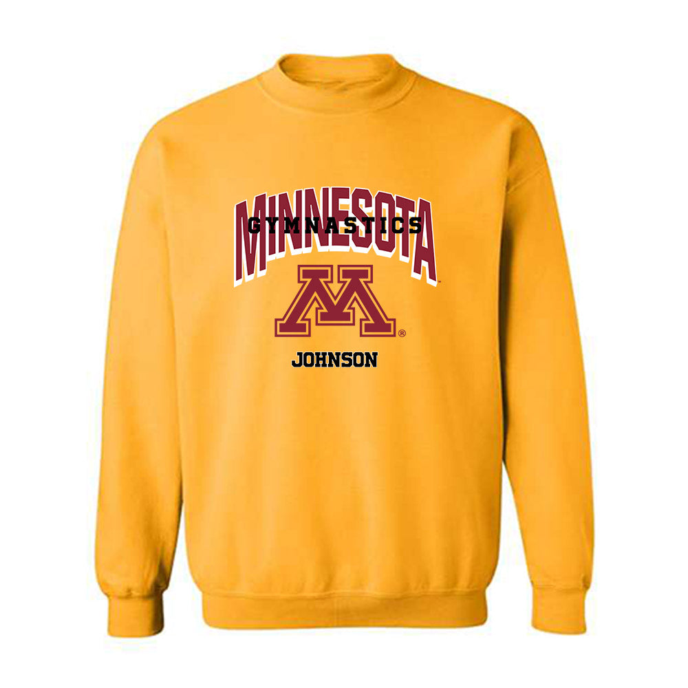 Minnesota - NCAA Women's Gymnastics : Seria Johnson - Sports Shersey Crewneck Sweatshirt-0