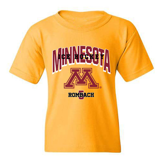 Minnesota - NCAA Men's Ice Hockey : Jacob Rombach - Sports Shersey Youth T-Shirt-0