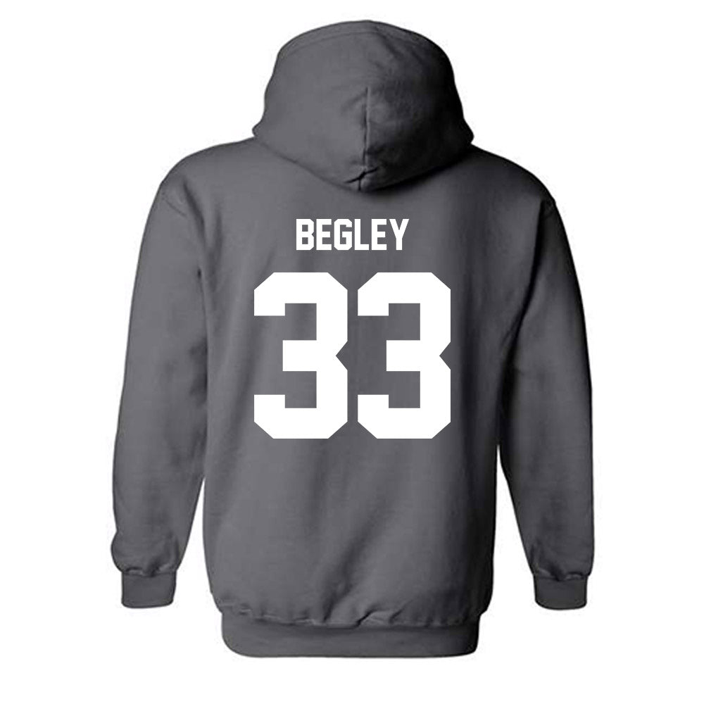 Minnesota - NCAA Men's Ice Hockey : Axel Begley - Classic Fashion Shersey Hooded Sweatshirt-1