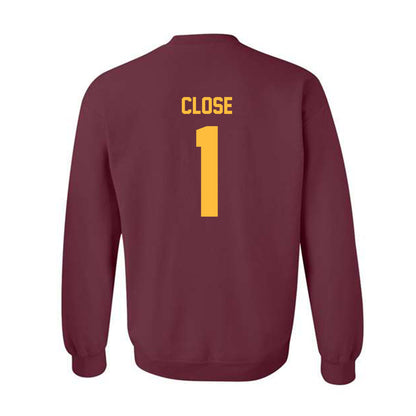 Minnesota - NCAA Men's Ice Hockey : Justen Close - Classic Shersey Crewneck Sweatshirt