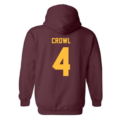 Minnesota - NCAA Women's Volleyball : Lauren Crowl - Classic Shersey Hooded Sweatshirt-1