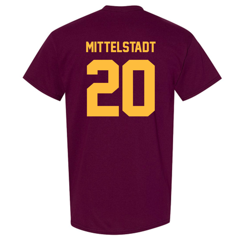 Minnesota - NCAA Men's Ice Hockey : Luke Mittelstadt - Classic Shersey T-Shirt-1