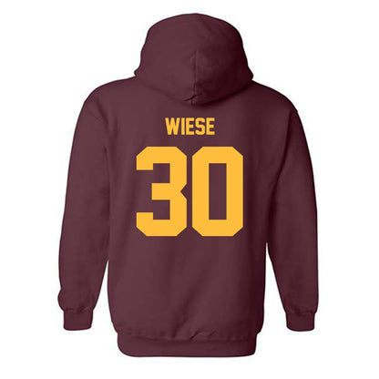 Minnesota - NCAA Men's Ice Hockey : Zach Wiese - Classic Shersey Hooded Sweatshirt