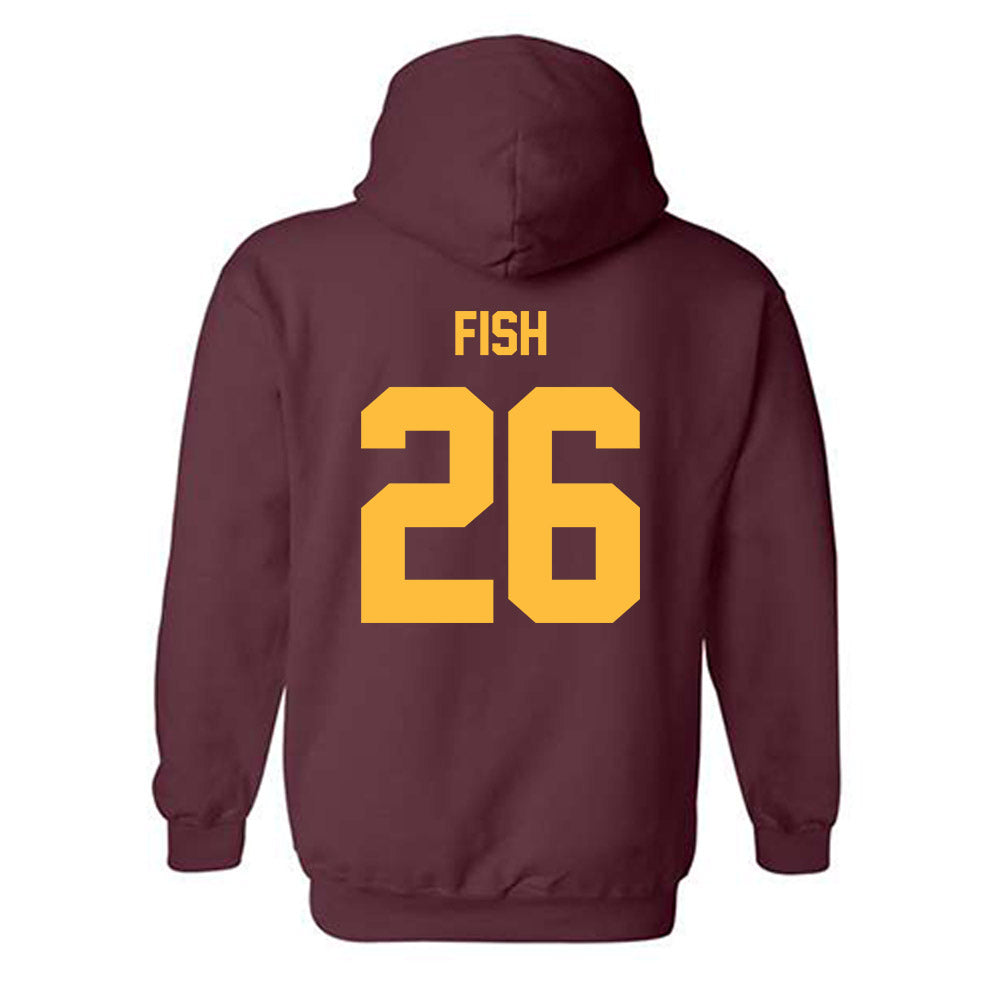 Minnesota - NCAA Men's Ice Hockey : Carl Fish - Classic Shersey Hooded Sweatshirt