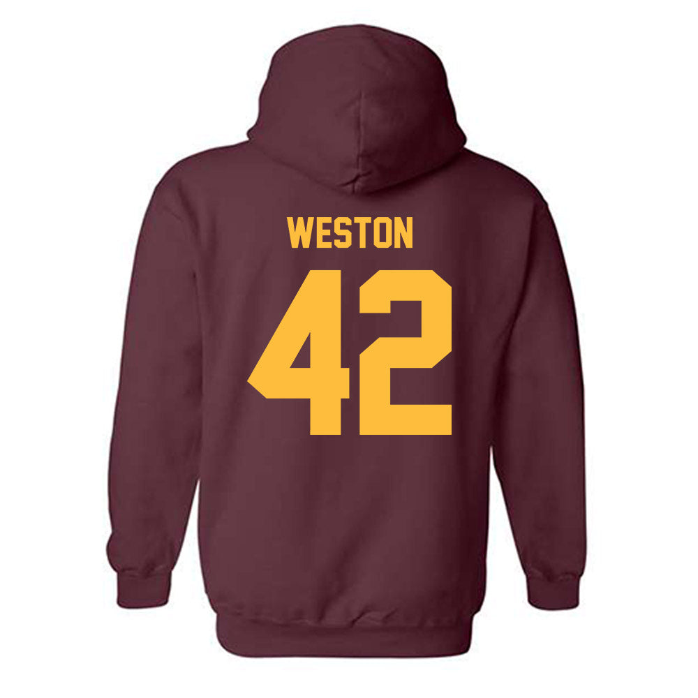 Minnesota - NCAA Football : Tom Weston - Classic Shersey Hooded Sweatshirt-1