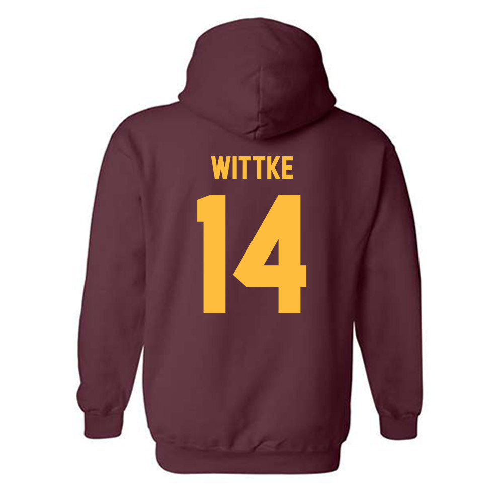 Minnesota - NCAA Football : Dylan Wittke - Classic Shersey Hooded Sweatshirt-1