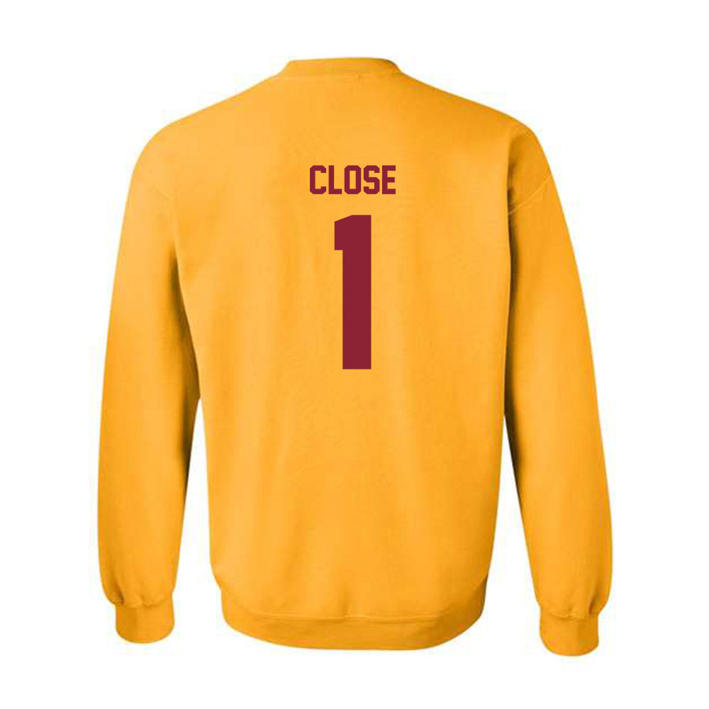 Minnesota - NCAA Men's Ice Hockey : Justen Close - Classic Shersey Crewneck Sweatshirt