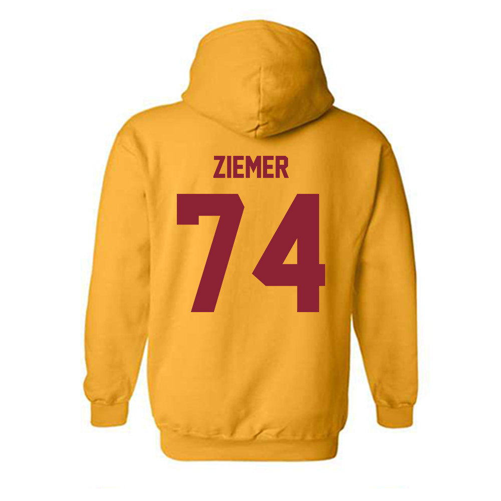 Minnesota - NCAA Men's Ice Hockey : Brodie Ziemer - Classic Shersey Hooded Sweatshirt-1