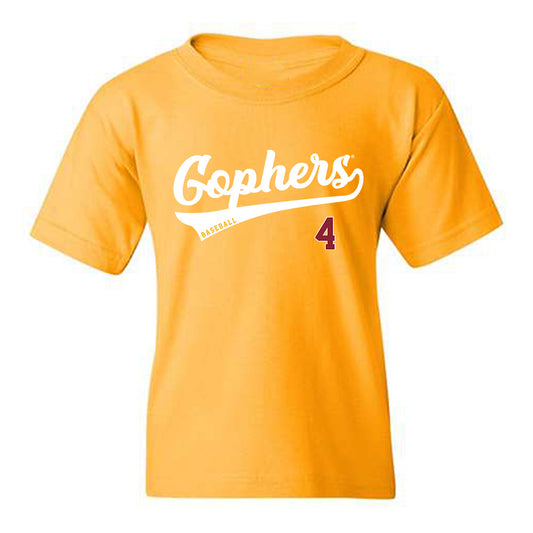 Minnesota - NCAA Baseball : Jack Mosh - Classic Shersey Youth T-Shirt-0