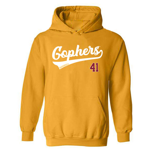 Minnesota - NCAA Baseball : Charlie Sutherland - Classic Shersey Hooded Sweatshirt-0