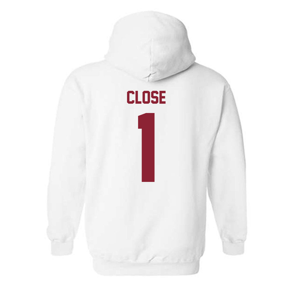 Minnesota - NCAA Men's Ice Hockey : Justen Close - Classic Shersey Hooded Sweatshirt