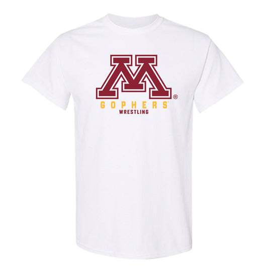 Minnesota - NCAA Wrestling : Quincy Hulverson - Classic Shersey T-Shirt-0