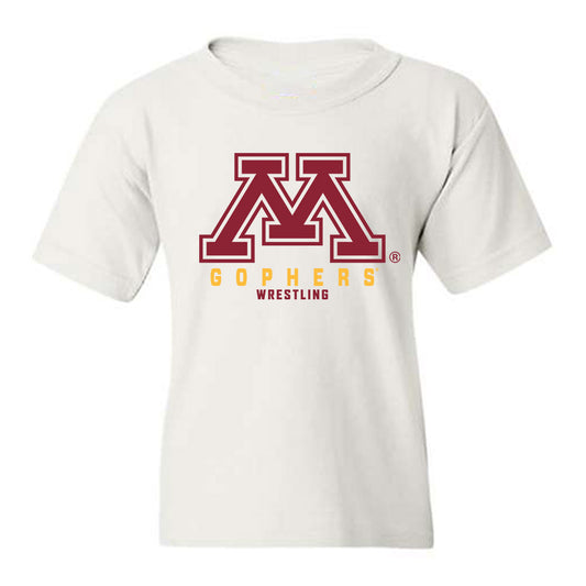 Minnesota - NCAA Wrestling : Quincy Hulverson - Classic Shersey Youth T-Shirt-0