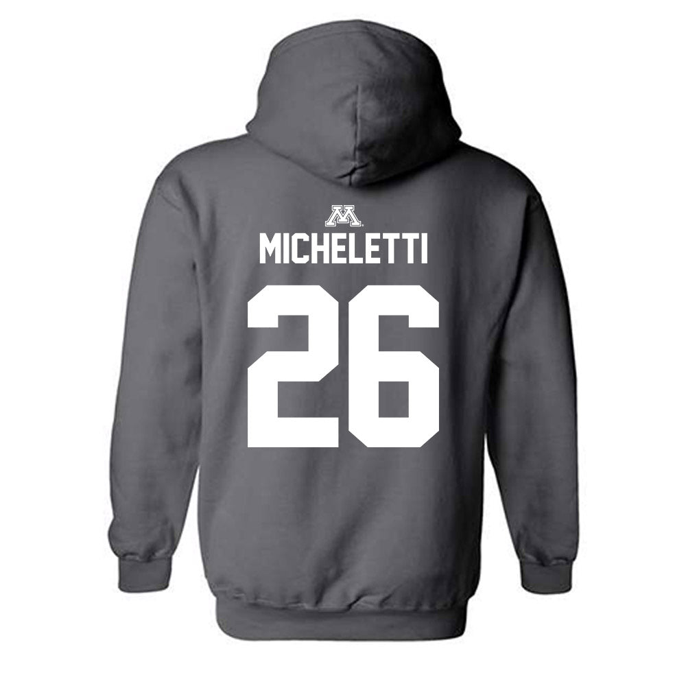 Minnesota - NCAA Men's Ice Hockey : Pat Micheletti - Classic Shersey Hooded Sweatshirt