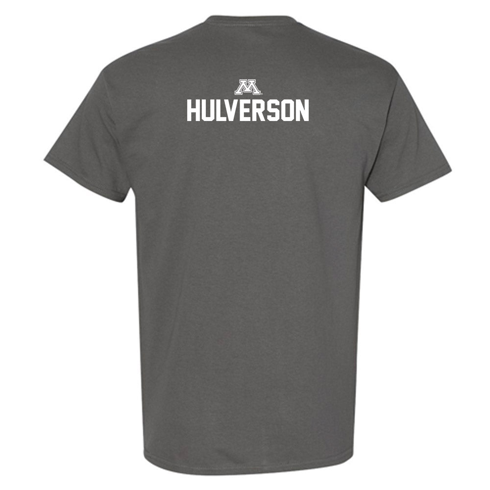 Minnesota - NCAA Wrestling : Quincy Hulverson - Classic Shersey T-Shirt-1