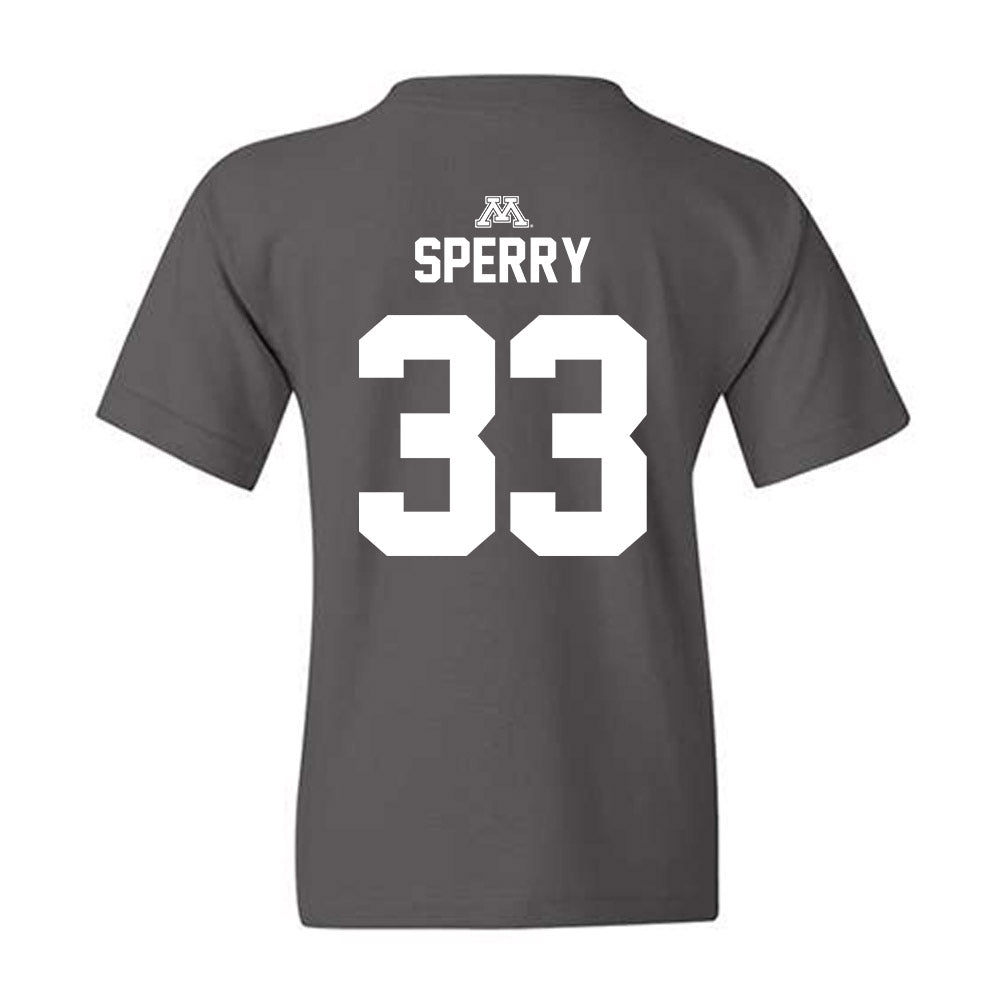 Minnesota - NCAA Baseball : Joe Sperry - Classic Shersey Youth T-Shirt-1