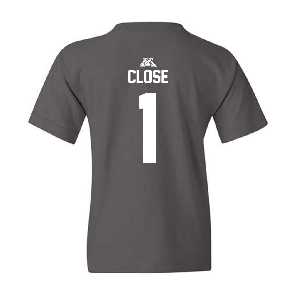 Minnesota - NCAA Men's Ice Hockey : Justen Close - Classic Shersey Youth T-Shirt