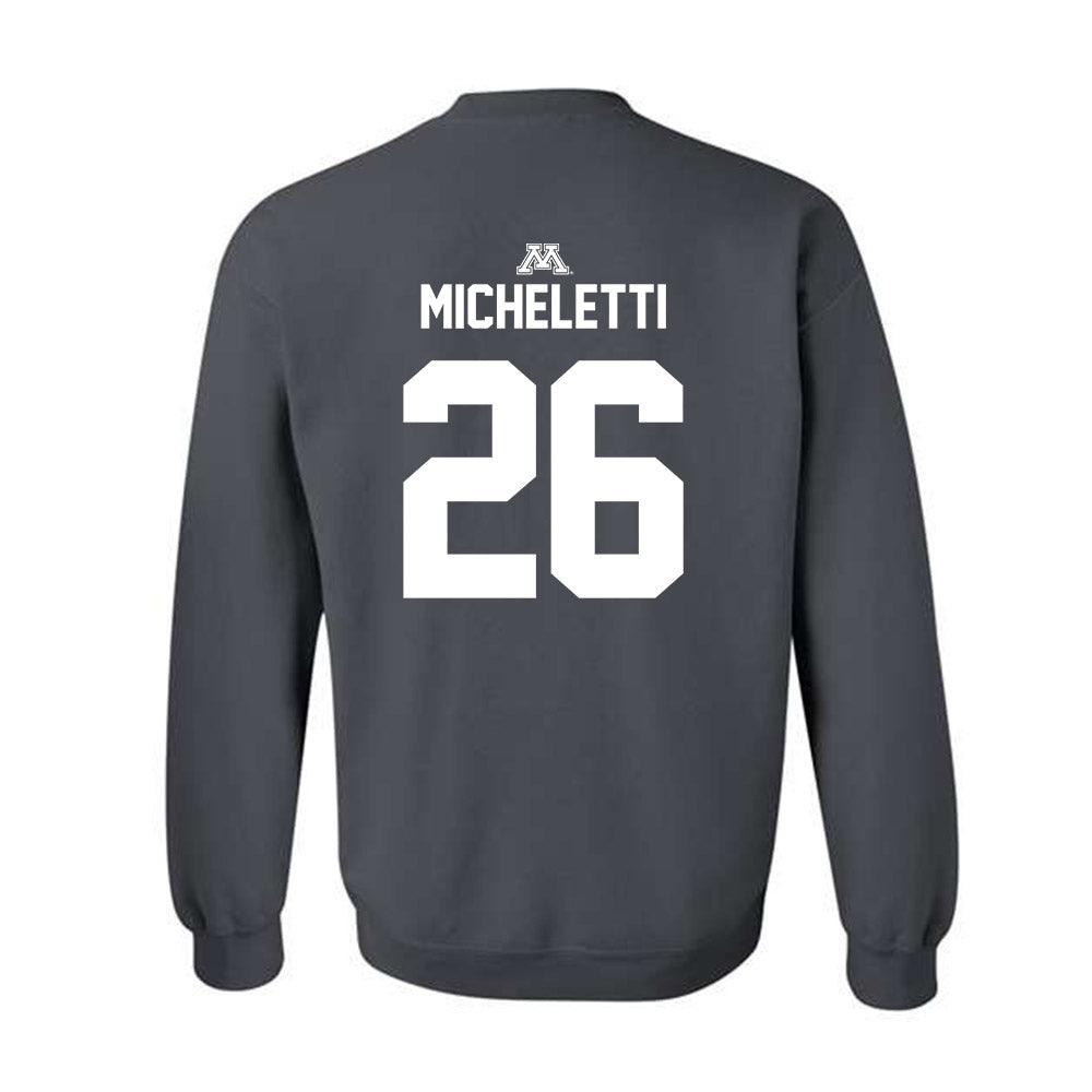 Minnesota - NCAA Men's Ice Hockey : Pat Micheletti - Classic Shersey Crewneck Sweatshirt