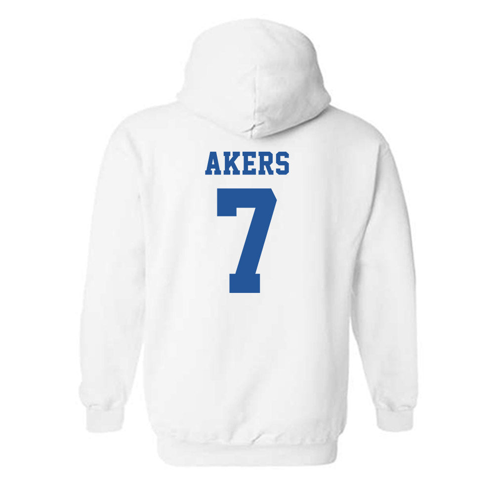 MTSU - NCAA Baseball : Layne Akers - Replica Shersey Hooded Sweatshirt