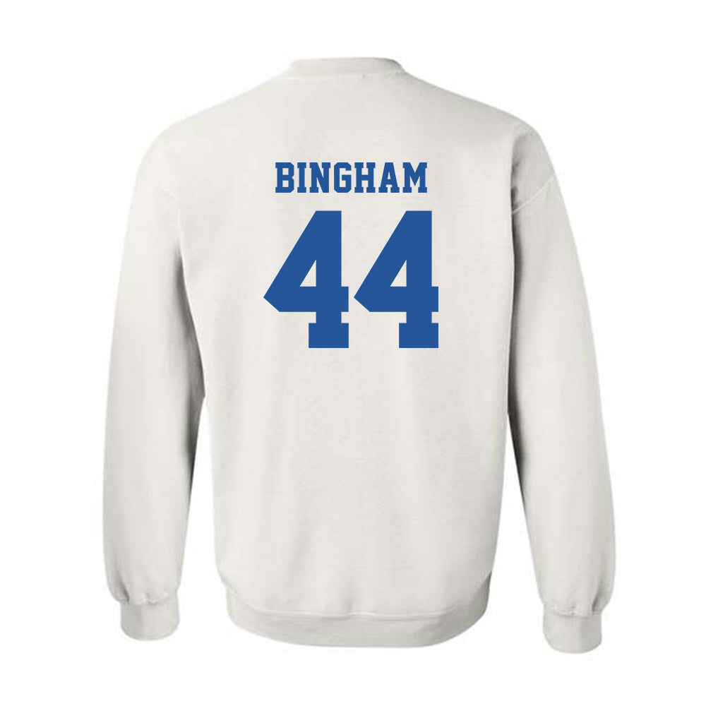 MTSU - NCAA Baseball : Logan Bingham - Replica Shersey Crewneck Sweatshirt