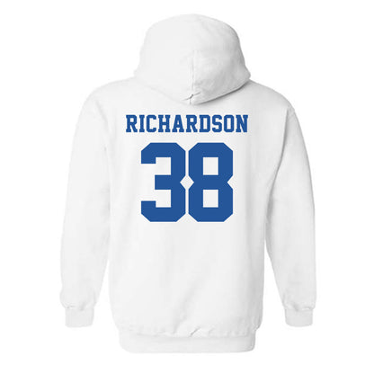 MTSU - NCAA Baseball : Drew R Richardson - Replica Shersey Hooded Sweatshirt