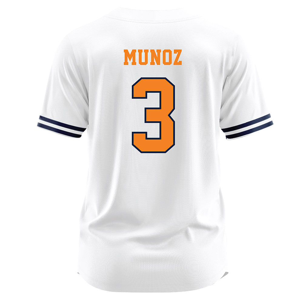 UTEP - NCAA Softball : Iliana Mu�oz - White Jersey-1